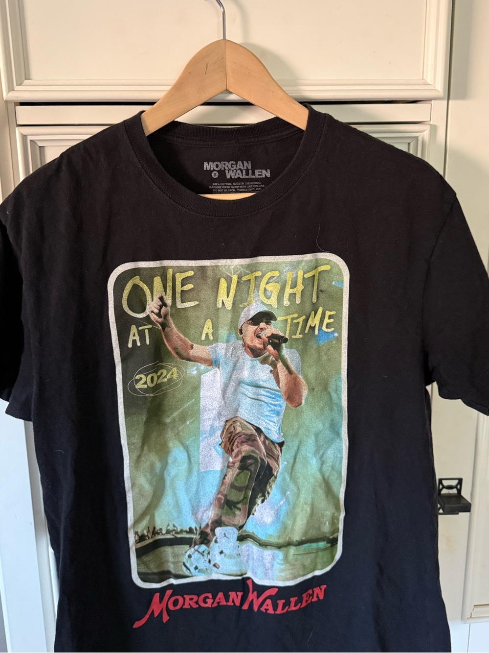 Morgan Wallen Black 'One Night At A Time' Tour Graphic Tee